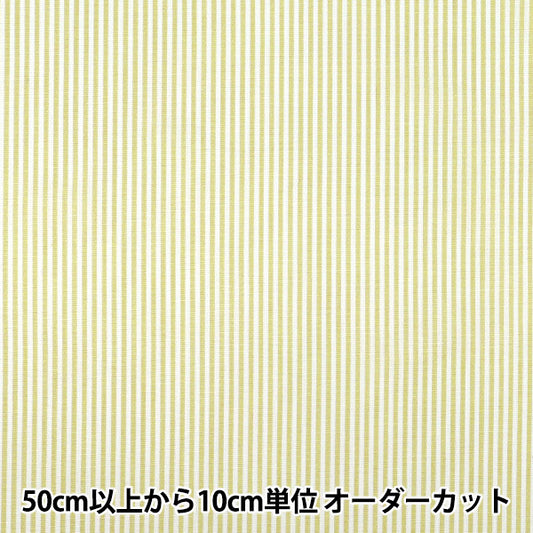 【数量5起】 織物 先染条纹浅绿色25sts - lgr"