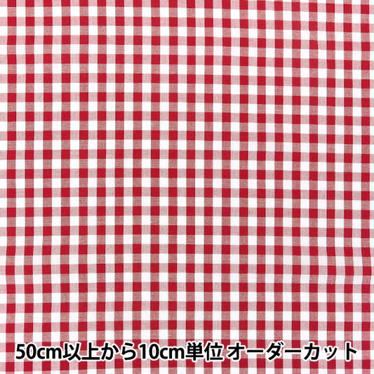 [数量5起] 织物 "色织格子红25GINL-RE”
