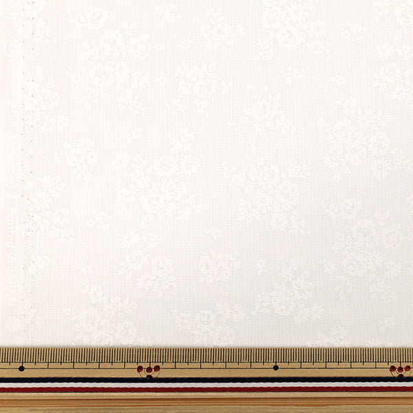 [Quantità da 5] Tessuto "tessuto ad armatura semplice Fiore laccato bianco bianco YZ4800-3A”