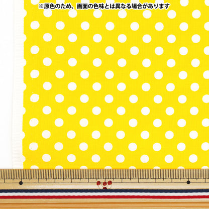 【数量5から】 生地 『シーチング ドット イエロー SEDOT-YE』