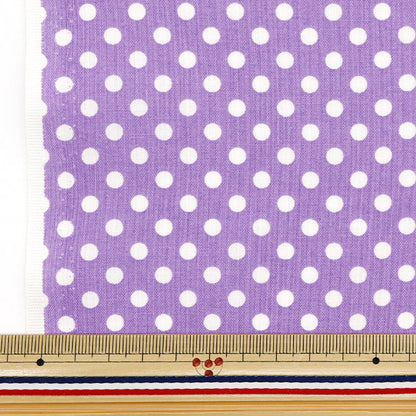 【数量5から】 生地 『シーチング ドット バイオレット SEDOT-VI』