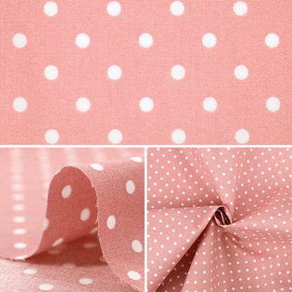 [Quantité à partir de 5] Tissu 『tissu à armure toile Mini pois rose SQMDOT-PK"
