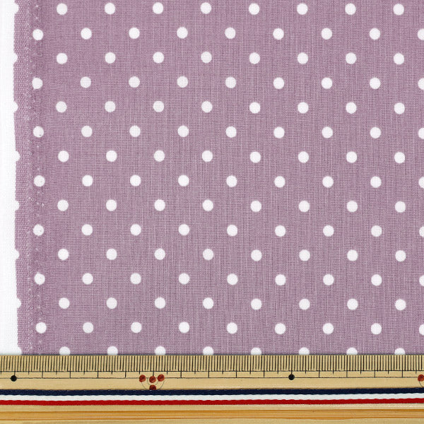 [Quantité à partir de 5] Tissu 『tissu à armure toile Mini pois lilas SQMDOT-LI"