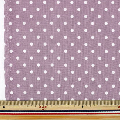 [Quantité à partir de 5] Tissu 『tissu à armure toile Mini pois lilas SQMDOT-LI"