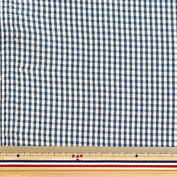 [الكمية تبدأ من 5] الأقمشة "Soccer Gingham Navy Suc-Jin-3NV"