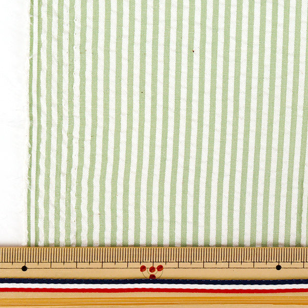 [Quantità a partire da 5] Tessuto "Stripe calcio Green Suc-St-4gr"