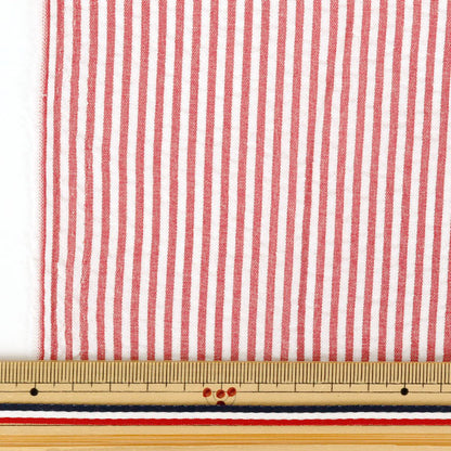 [Menge ab 5] Stoff "Fußballstreifen Red Suc-St-5re"