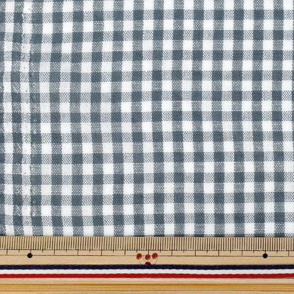 [Quantità da 5] Tessuto "Quadretti tipo lino piccoli blu navy LILI-CHS-8NV”