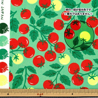 【数量5から】 生地 『オックス ネオントマト グリーン ONT-1GR』