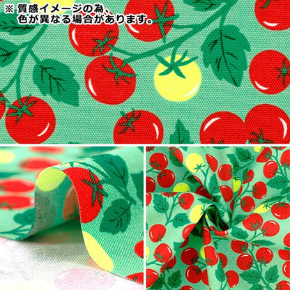 【数量5から】 生地 『オックス ネオントマト グリーン ONT-1GR』