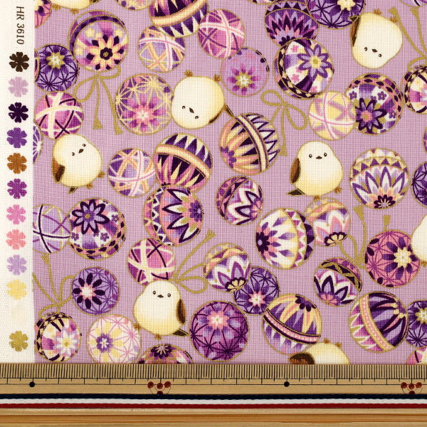 [Anzahl ab 5] Stoff "leinwandbindung Hyakka Ryoran Itokashi Shimaenaga bis Mari HR3610-11C“ Quilt Gate Quilt Gate