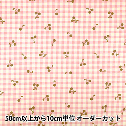 【数量5から】 生地 『オックス チェックチェリー ピンク AP65205-2A』