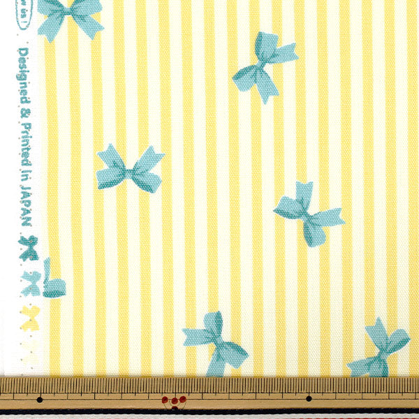[Quantité à partir de 5] Tissu "Oxford rayuresRuban Jaune AP65205-3B »