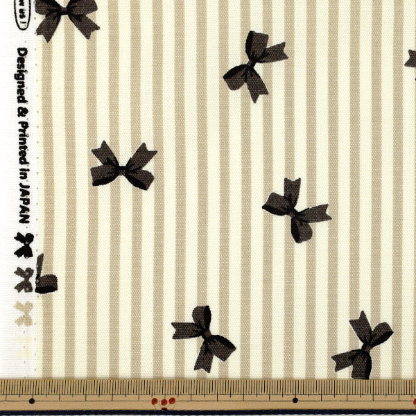 [Quantity from 5] Fabric "Oxford stripesRibbon Brown AP65205-3E”