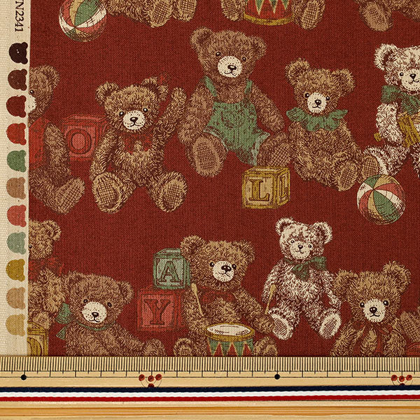 [Quantity from 5] Fabric "Sheeting UN/NO Good old days Red NN2341-12E”