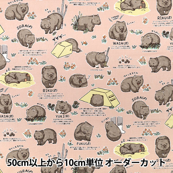 【数量5起】 織物 "牛津布 蝙蝠2粉红色AP65905-1D”