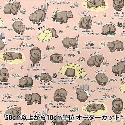 【数量5起】 織物 "牛津布 蝙蝠2粉红色AP65905-1D”