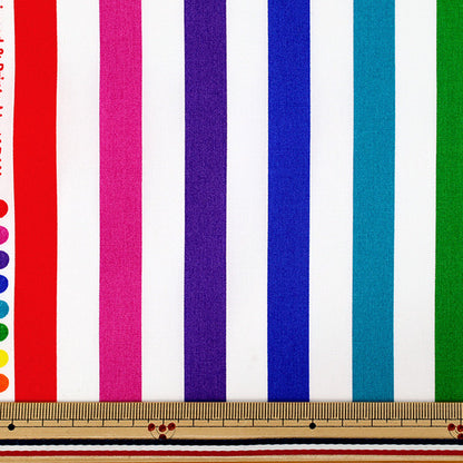 [Anzahl ab 5] Stoff "„Broad Funny Stripe Vivid Multi SP6400-A“