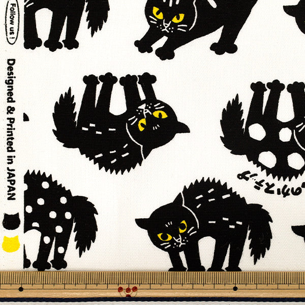[Anzahl ab 5] Stoff "Oxford Packit Animal Yanka Cat Weiß AP65901-1A“