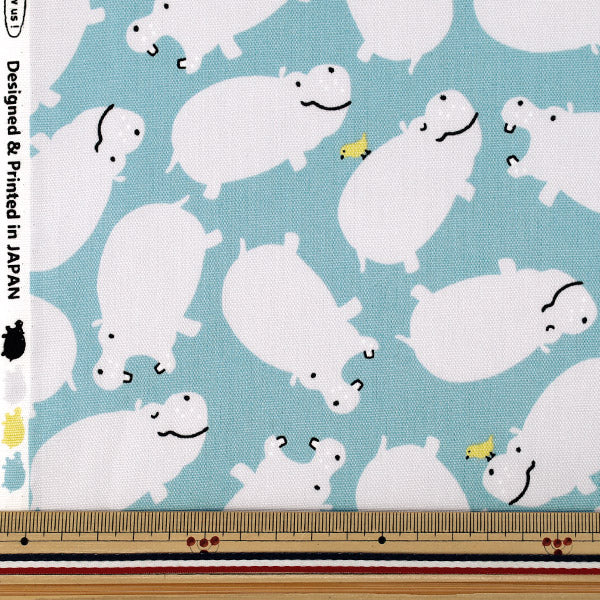 [Quantità da 5] Tessuto "Oxford Gyugyu Animale Ippopotamo Sassofono SP6513-2C”