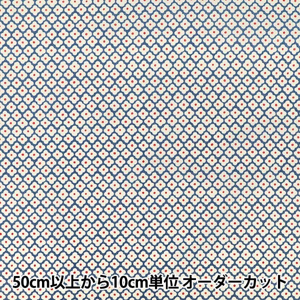 [數量 5 起] 織物 "Broad Mignon Navy KTS7219-A" COTTON KOBAYASHI