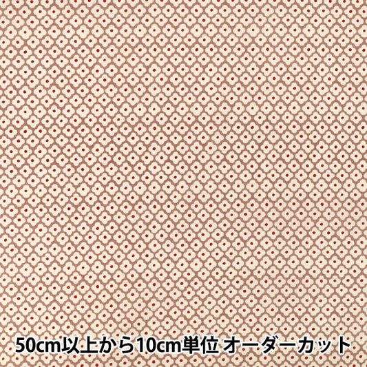 【수량 5부터】 천・원단 "브로드 미니언 레드 KTS7219-B" COTTON KOBAYASHI