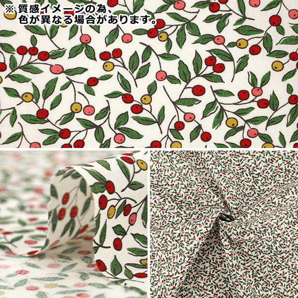 [Dalla quantità 5] Tessuto "Noce largo piccolo nero KTS7235-F" COTTON KOBAYASHI