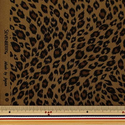[Quantità da 5] Tessuto "Ampio motivo animalier leopardo marrone B88302Z-2-5”