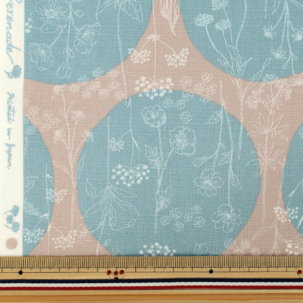 [Ab Menge 5] Stoff "Blumen undPolka-PunkteSerenade Mizuiro CoCo-2550-1C''