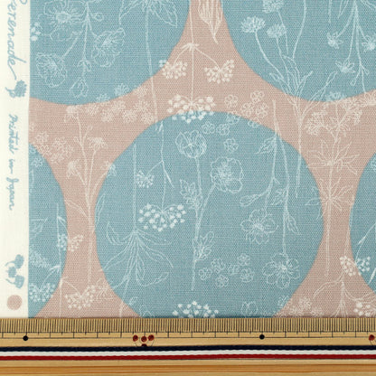 [Ab Menge 5] Stoff "Blumen undPolka-PunkteSerenade Mizuiro CoCo-2550-1C''