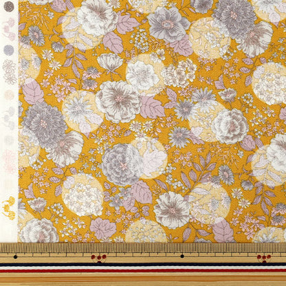 [من الكمية 5] الأقمشة "Flowers ونقاط منقطةSerenade Orange CoCo-2550-2C''