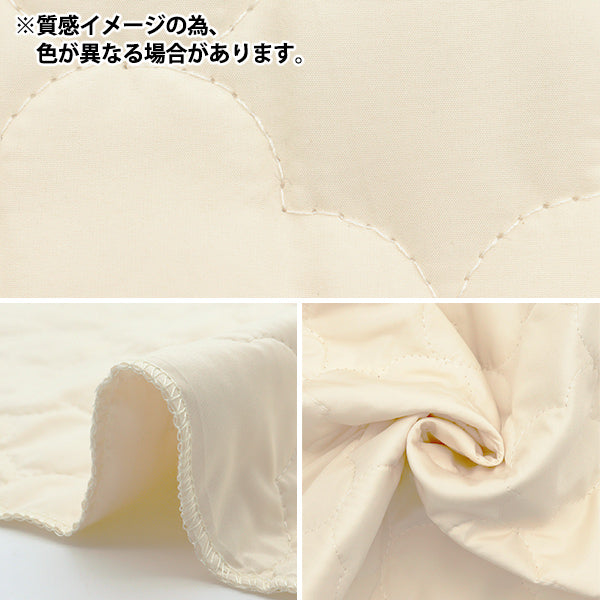 生地 『ニュアンスキルト カットクロス フラワー ソフトピンク 約70cm×100cm C-Q-DES-FW-PK』