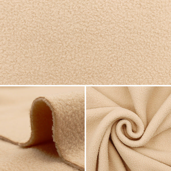 [From quantity 5] Fabric "Anti-pilling double-sided brushed fleece mocha KA24-1-MC"