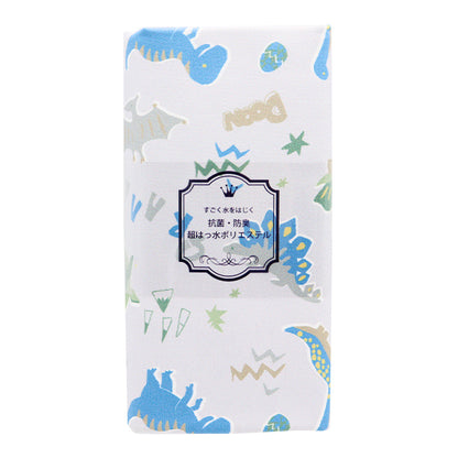 織物 “抗菌，除臭，超級防水聚酯，可排除水。 剪布 大約135厘米x 100厘米五顏六色的恐龍灰色C-HP-SC-Co-gy"