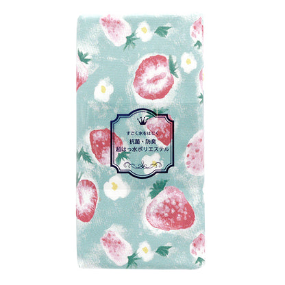 الأقمشة "البوليستر المضاد للبكتيريا ، مزيل الروائح الكريهة ، الفائقة المائية التي تصد الماء. قماش مقطوع تقريبا. 135 سم × 100 سم الفراولة Mint C-HP-SC-MT"