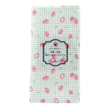 천・원단 "물을 방출하는 항균, 탈취제, 슈퍼 워터 리포터 폴리 에스테르. 컷 천 대략 135cm x 100cm 딸기 검사 Mint C-HP-SC-ST-MT"