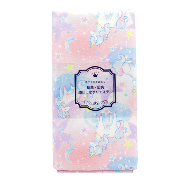 Tela "Antibacteriano, desodorizante, súper repelente al agua, repele el agua.Poliéster cortada Tela Aprox. 135 cm x 100cm unicornio rosa C-HP-SC-un-PK"