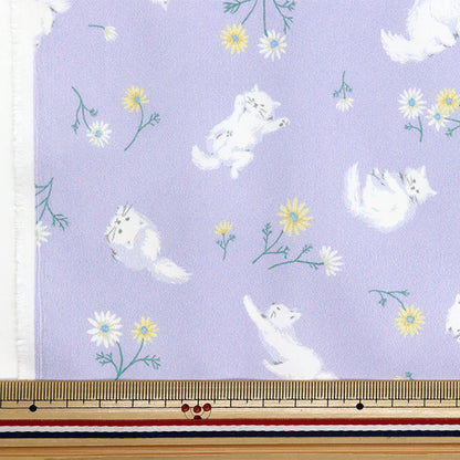 Stoff "Antibakteriell, deodorisierend, super Wasserschutzmittel, wasser Wasser abweist.Polyester Stoffstück Ca. 135 cm x 100 cm Katzen- und Blumenpurpur C-Hp-SC-CA-PU"