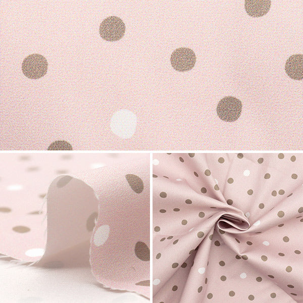 Tissu «Antibactérien, désodorisant, super répulsif en eau, repousse l'eau.polyester Tissu coupé Env. 135 cm x 100 cm point rose c-hp-sc-do-pk"