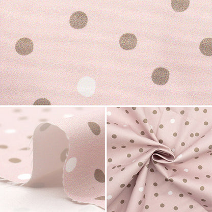 Tissu «Antibactérien, désodorisant, super répulsif en eau, repousse l'eau.polyester Tissu coupé Env. 135 cm x 100 cm point rose c-hp-sc-do-pk"