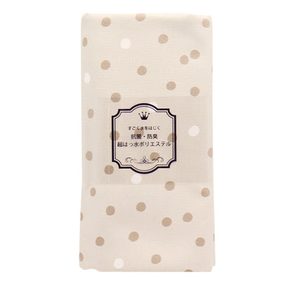 Tissu «Antibactérien, désodorisant, super répulsif en eau, repousse l'eau.polyester Tissu coupé Env. 135 cm x 100 cm point beige c-hp-sc-do-be-be"