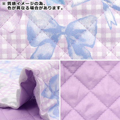 生地 『すごく水をはじく抗菌防臭超撥水ポリエステルキルト カットクロス 約128cm×80cm リボンチェック ピンク CQHP-SC-RI-PK』