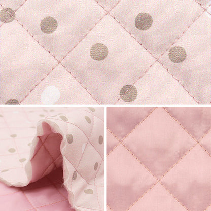 生地 『すごく水をはじく抗菌防臭超撥水ポリエステルキルト カットクロス 約128cm×80cm ドット ピンク CQHP-SC-DO-PK』