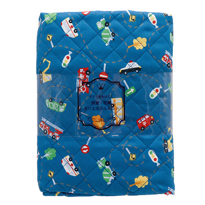 生地 『すごく水をはじく抗菌防臭超撥水ポリエステルキルト カットクロス 約128cm×80cm はたらく車 ネイビー CQHP-SC-VE-NV』