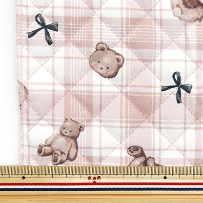 الأقمشة "لحاف بوليستر مضاد للبكتيريا ، حافز فائقة الماء الذي يصد الماء قماش مقطوع تقريبا. 128 سم × 80 سم تيدي الدب تحقق من الوردي CQHP-SC-TE-PK"