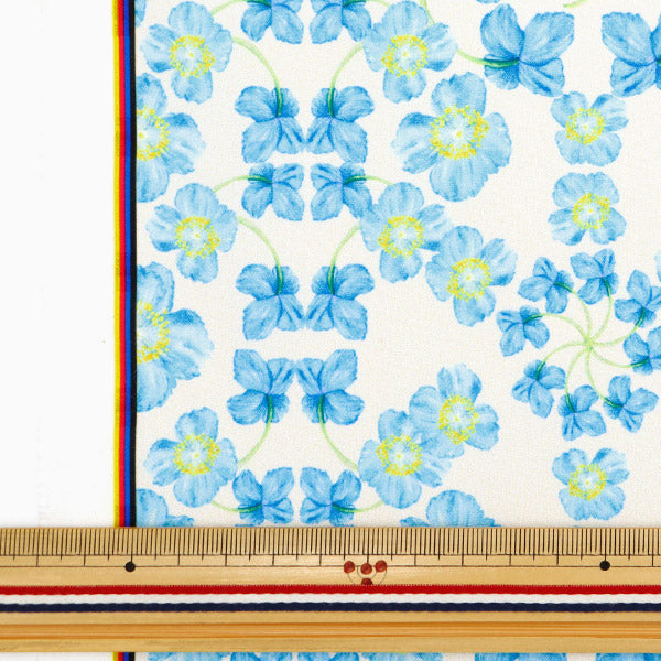 الأقمشة "Super Water-Respellent Portyser Pattern Series Maya Series Blue Poppy قماش مقطوع تقريبا. 135 سم × 100 سم سينما-أسود"