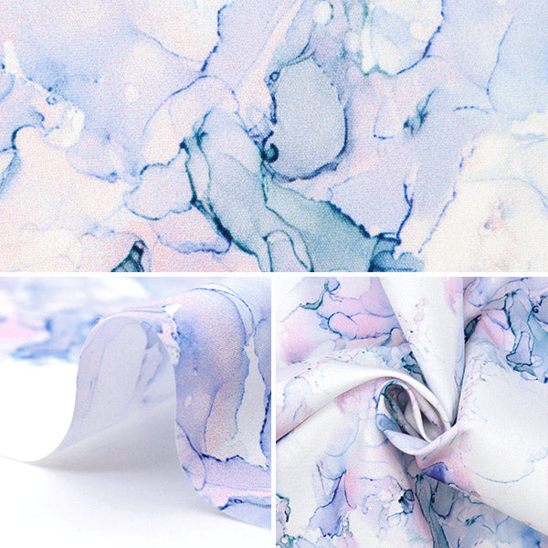 Fabric "Super Water-Repellent Polyester Pattern Designer Maya Series Ink Blue Cut Cloth Approx. 135cm x 100cm CINMA-HINK-BL"