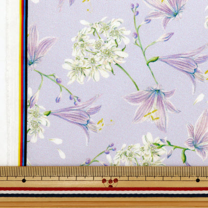 生地 『超撥水ポリエステル 模様デザイナーmayaシリーズ ユリ カットクロス 約135cm×100cm CINMA-HLIL-PP』