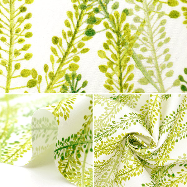 Tela "Super agua repelente"Poliéster Diseñador de patrones Maya Serie Nazuna cortada Tela Aprox. 135 cm x 100cm Cinma-HNAZ-GN"