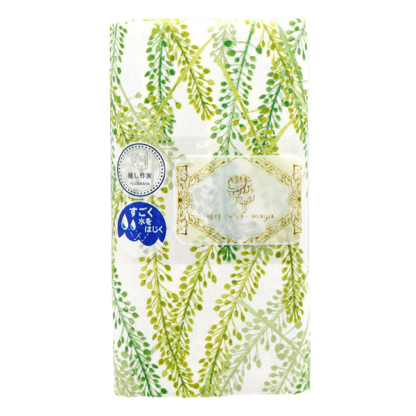 Tela "Super agua repelente"Poliéster Diseñador de patrones Maya Serie Nazuna cortada Tela Aprox. 135 cm x 100cm Cinma-HNAZ-GN"